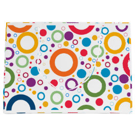 Lebhafte Farbreihen Große Geschenktüte