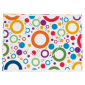 Lebhafte Farbreihen Große Geschenktüte (Rückseite)