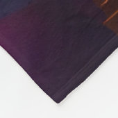 Lebhafte Farbwellen Fleecedecke (Ecke)