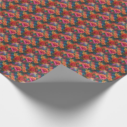 Lebhafte Feier Geschenkpapier (Ecke)