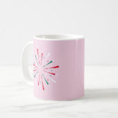 Lebhafte Feier Konfetti, Feuerwerk Kaffeetasse (Vorderseite Links)