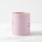 Lebhafte Feier Konfetti, Feuerwerk Tasse (Zentrum)