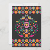 Lebhafte Fiesta Couples Dusche Verlobung Einladung (Rückseite)