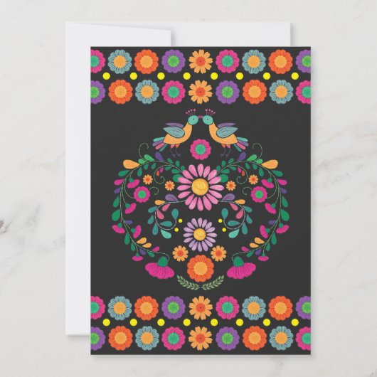 Lebhafte Fiesta Couples Dusche Verlobung Einladung (Rückseite)