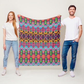 Lebhafte Fleece: Trendblanket-Muster auf Zazzle Fleecedecke