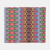 Lebhafte Fleece: Trendblanket-Muster auf Zazzle Fleecedecke (Vorderseite (Horizontal))