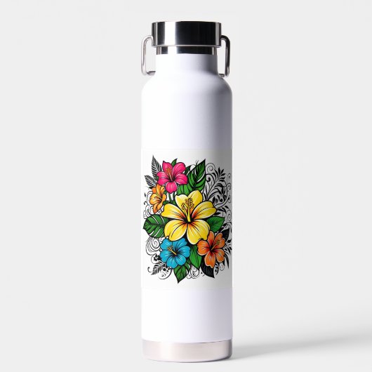 Lebhafte Flora Blütenflasche Trinkflasche (Vorne)