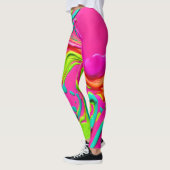 Lebhafte flüssige Farbe Leggings (Links)