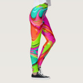 Lebhafte flüssige Farbe Leggings (Rechts)
