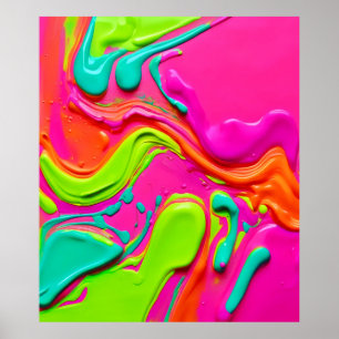 Lebhafte flüssige Farbe Poster