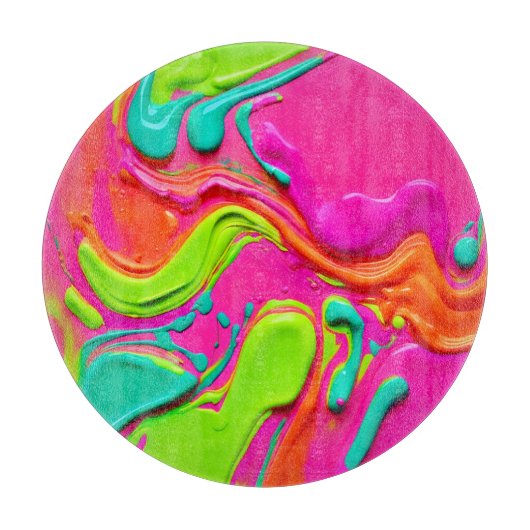 Lebhafte flüssige Farbe Schneidebrett (Vorderseite)