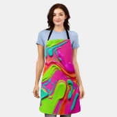 Lebhafte flüssige Farbe Schürze (Getragen)