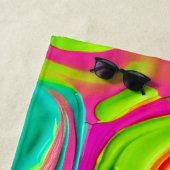 Lebhafte flüssige Farbe Strandtuch (Beispiel)