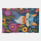 Lebhafte Fox Dot Kunst, Dichtung und Musik Geschirrtuch (Horizontal)