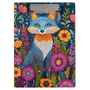 Lebhafte Fox Dot Kunst, Dichtung und Musik Klemmbrett