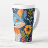 Lebhafte Fox Dot Kunst, Dichtung und Musik Milchtasse (Rechte Ecke)
