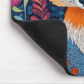 Lebhafte Fox Dot Kunst, Dichtung und Musik Mousepad (Ecke)