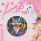 Lebhafte Fox Dot Kunst, Dichtung und Musik Pappteller (Party)