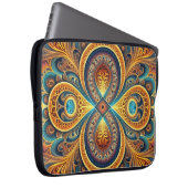 Lebhafte Fraktal Art Laptopschutzhülle (Vorne Rechts)
