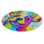 Lebhafte Frenchie Bulldog Puppy Art Schneidebrett (Ecke)