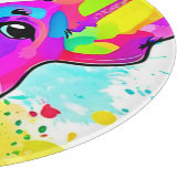 Lebhafte Frenchie Bulldog Puppy Art Schneidebrett (Ecke)