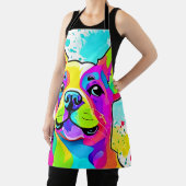 Lebhafte Frenchie Bulldog Puppy Art Schürze (InSitu)