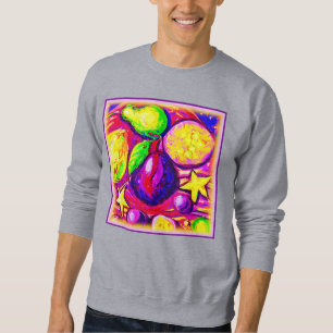 Lebhafte Früchte und Sterne. Jetzt kaufen Sweatshirt