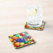 Lebhafte Fruchtfarbe. Jetzt kaufen Getränkeuntersetzer (Rechte Seite)