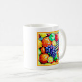 Lebhafte Fruchtfarbe. Jetzt kaufen Kaffeetasse (VorderseiteRechts)