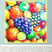 Lebhafte Fruchtfarbe. Jetzt kaufen Leinwanddruck (Insitu (Holzboden))