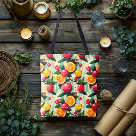 Lebhafte Fruchtmuster-Tote-Tasche - Natürlich süß Tasche