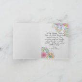 Lebhafte Frühlingsblüten und Muttertag im Grünen Karte (Innenseite)