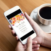 Lebhafte Frühlingsblütenhochzeit retten das Datum Einladung