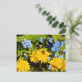 Lebhafte Frühlingsblütenleuchter-Blume Postkarte (Stehend Vorderseite)