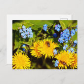 Lebhafte Frühlingsblütenleuchter-Blume Postkarte (Vorne/Hinten)