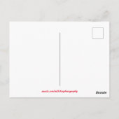 Lebhafte Frühlingsblütenleuchter-Blume Postkarte (Rückseite)