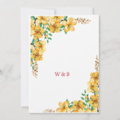 Lebhafte Frühlingseinladung Einladung (Rückseite)