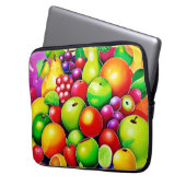 Lebhafte Fruit Medley Art Laptopschutzhülle (Vorderseite Links)