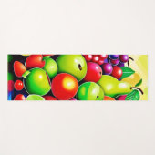 Lebhafte Fruit Medley Art Yogamatte (Vorderseite (Horizontal))