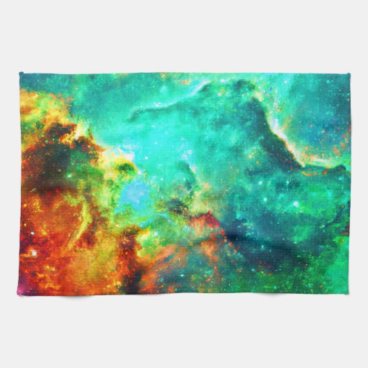 Lebhafte Galaxy Leinwand Kunst, Kultur Geschirrtuch (Horizontal)