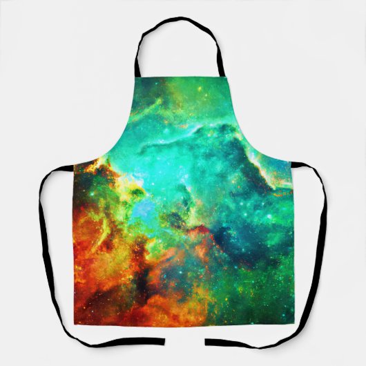 Lebhafte Galaxy Leinwand Kunst, Kultur Schürze (Vorderseite)