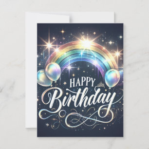 Lebhafte Geburtskarte Postkarte