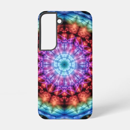 Lebhafte Gefärbte Krawatte Kaleidoskop Rainbow Man Samsung Galaxy Hülle (Rückseite)