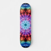 Lebhafte Gefärbte Krawatte Kaleidoskop Rainbow Man Skateboard (Vorne)