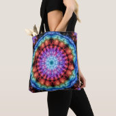Lebhafte Gefärbte Krawatte Kaleidoskop Rainbow Man Tasche (Von Nahem)