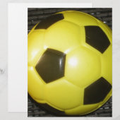 Lebhafte Gelb- und Schwarzfußballkunst (Vorne/Hinten)