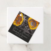 Lebhafte Gelbe Sonnenblumen Kohle Abstrakte Kunst Geschenkanhänger (Beispiel)