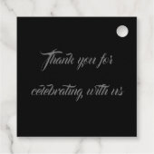 Lebhafte Gelbe Sonnenblumen Kohle Abstrakte Kunst Geschenkanhänger (Rückseite)