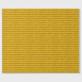 Lebhafte gelbe Spinnwoltextur Geschenkpapier (Flach)