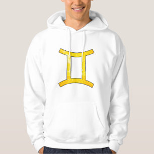 Lebhafte Gemini Vibes - Abstrakte Gelbe Kunst Hoodie